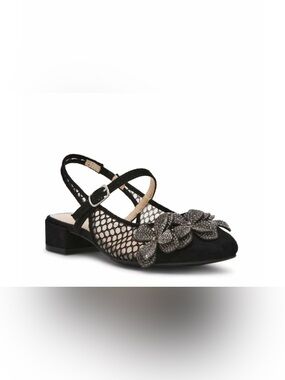Betsey Johnson Sofya Flower Slingback